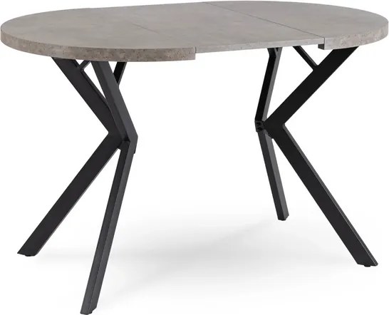 Stôl FRANCO 80–160 cm betón/čierny