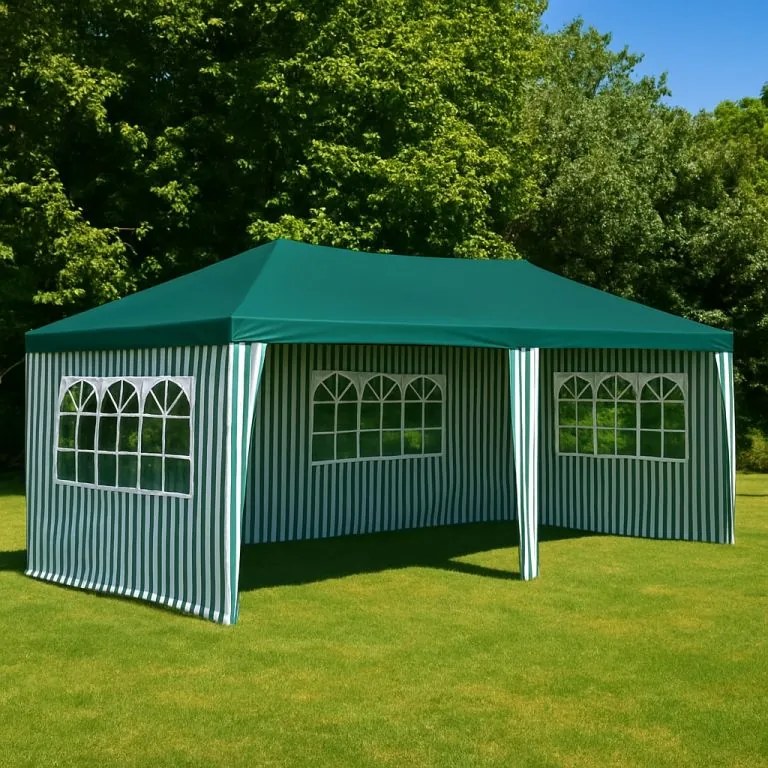Garthen 399 Záhradný párty stan 3 x 6 m, zelený