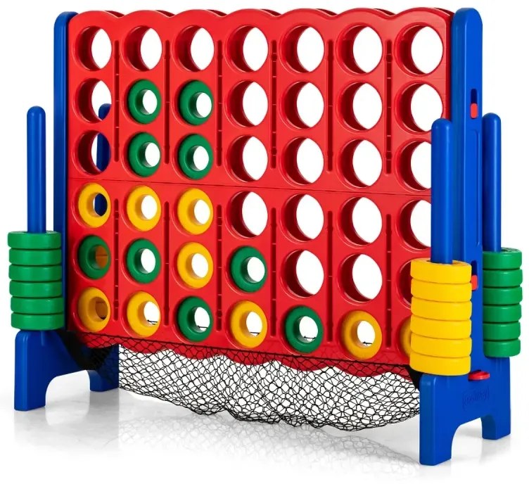Jumbo súprava 4 v rade 119 cm veľká hra pre deti 4 v rade modrá