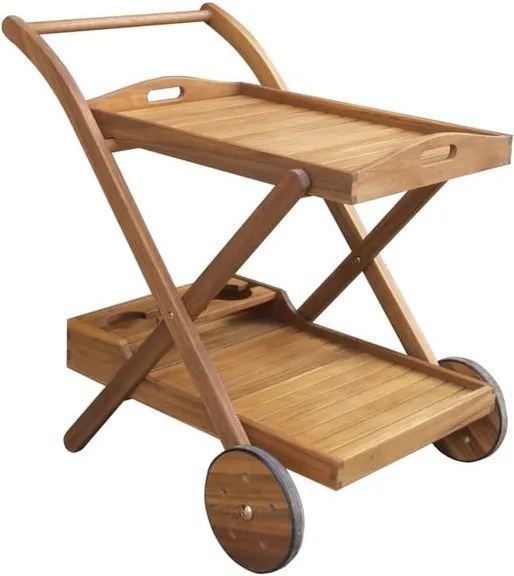 Záhradný servírovací vozík z akáciového dreva ADDU Henderson