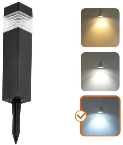 SADA 4x LED Solárna lampa LED/0,06W/1,2V 1xAAA 6000K IP44 100 mAh