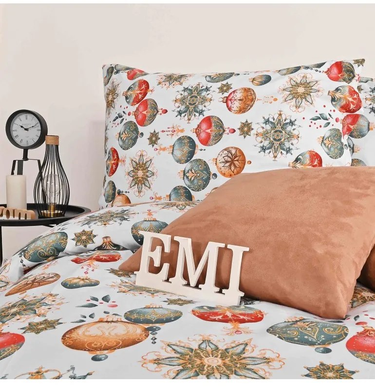 Vianočné bavlnené obliečky Magic EMI, Štandardný set jednolôžko obsahuje 1x 140x200 + 1x 70x90