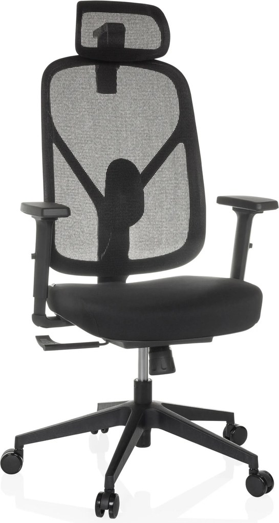 XXXLutz OTOČNÁ STOLIČKA, plochá tkanina, čierna MID.YOU - Online Only kancelárie - 001918056201
