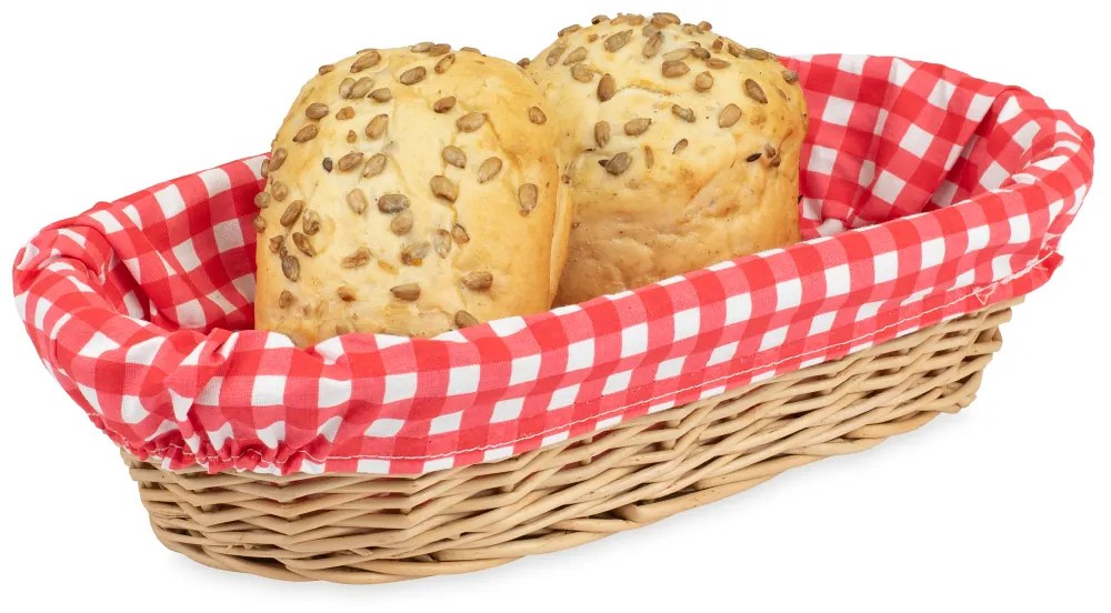 Košíček prútený s látkou Alegría IV.š. 31 x hl. 17 x v. 8(cm)