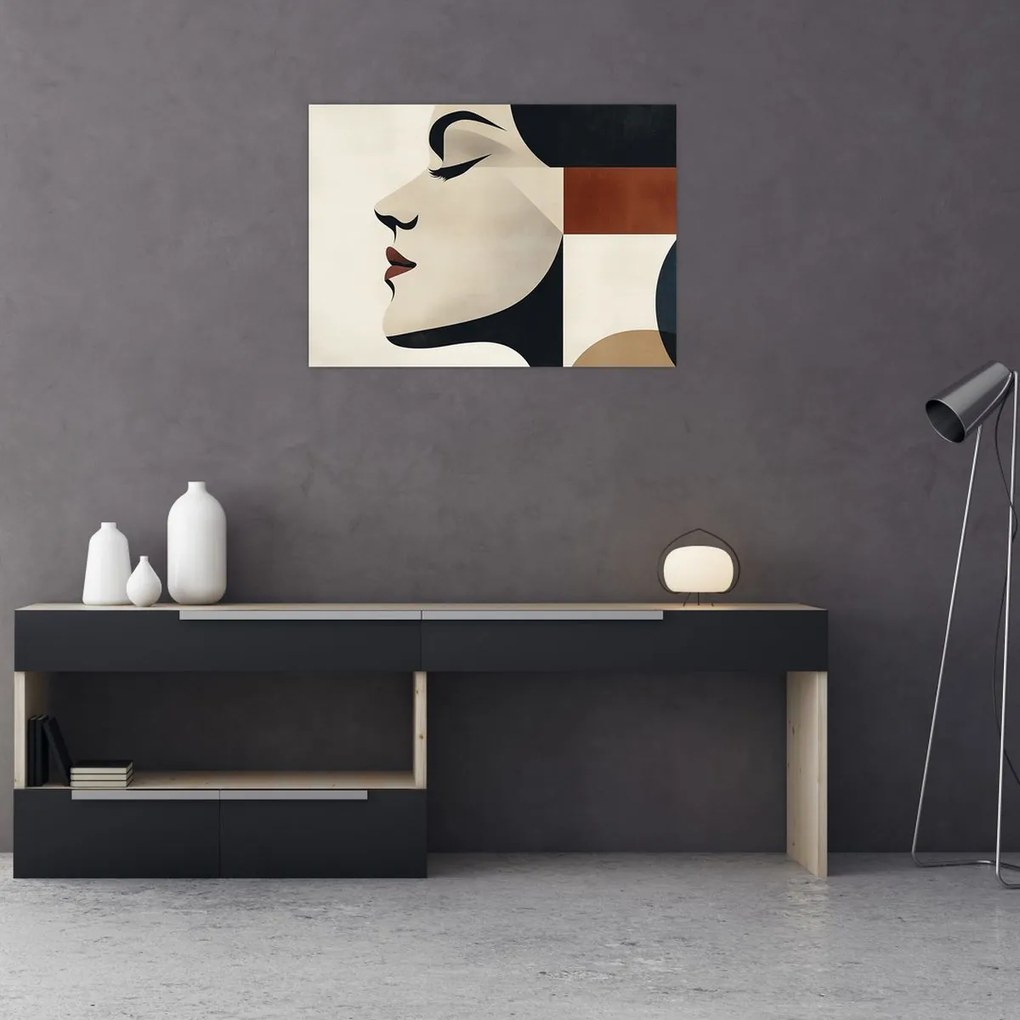 Obraz - Žena z profilu (70x50 cm)