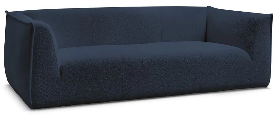Tmavomodrá pohovka z textílie buklé 242 cm Giorgia – Bobochic Paris