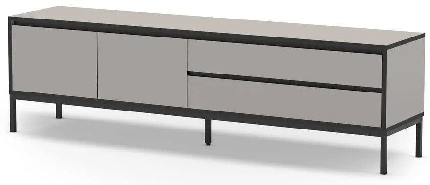 Sivo-béžový TV stolík 180x55 cm Lorenza – Marckeric