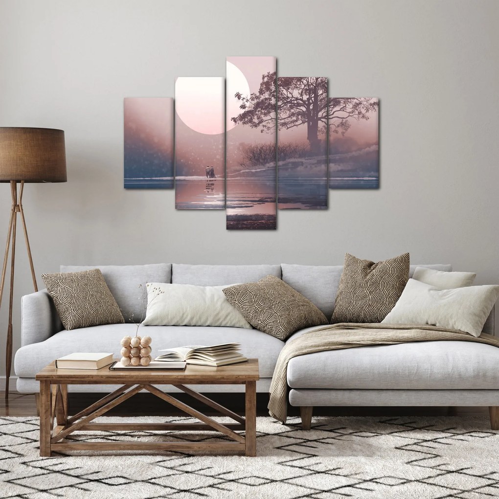 Obraz - Zamilovaný pár (150x105 cm)