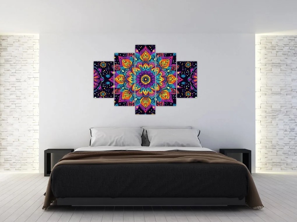 Obraz - Kaleidoskopická mandala (150x105 cm)