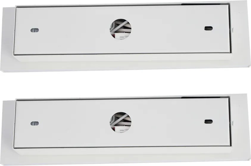 Sada 2 moderných nástenných svietidiel biele nastaviteľné s USB-C vrátane LED - Modric