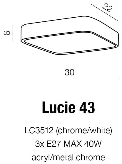 Kúpeľňové svietidlo AZZARDO LUCIE 43 top   AZ1309