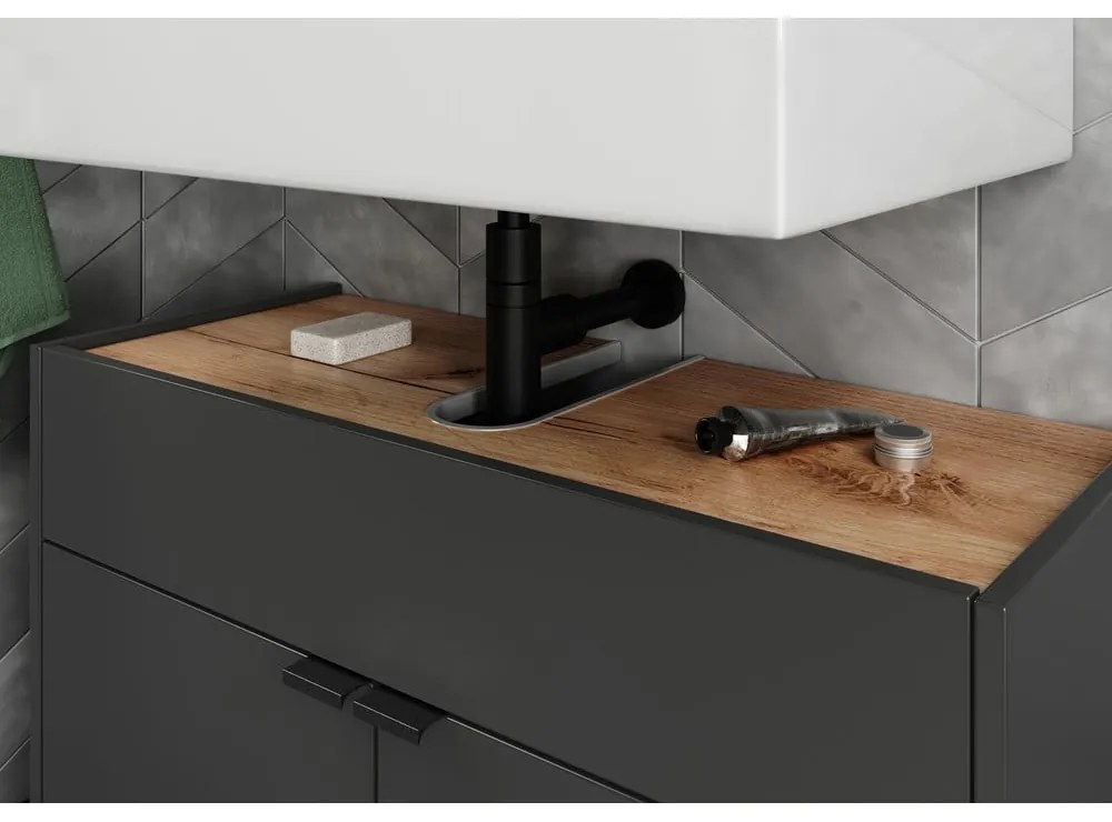 Antracitová kúpeľňová zostava Forano – Germania