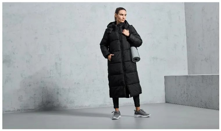 Crivit Dámsky prešívaný kabát 2 v 1 (M (40/42), čierna)  (100383578)