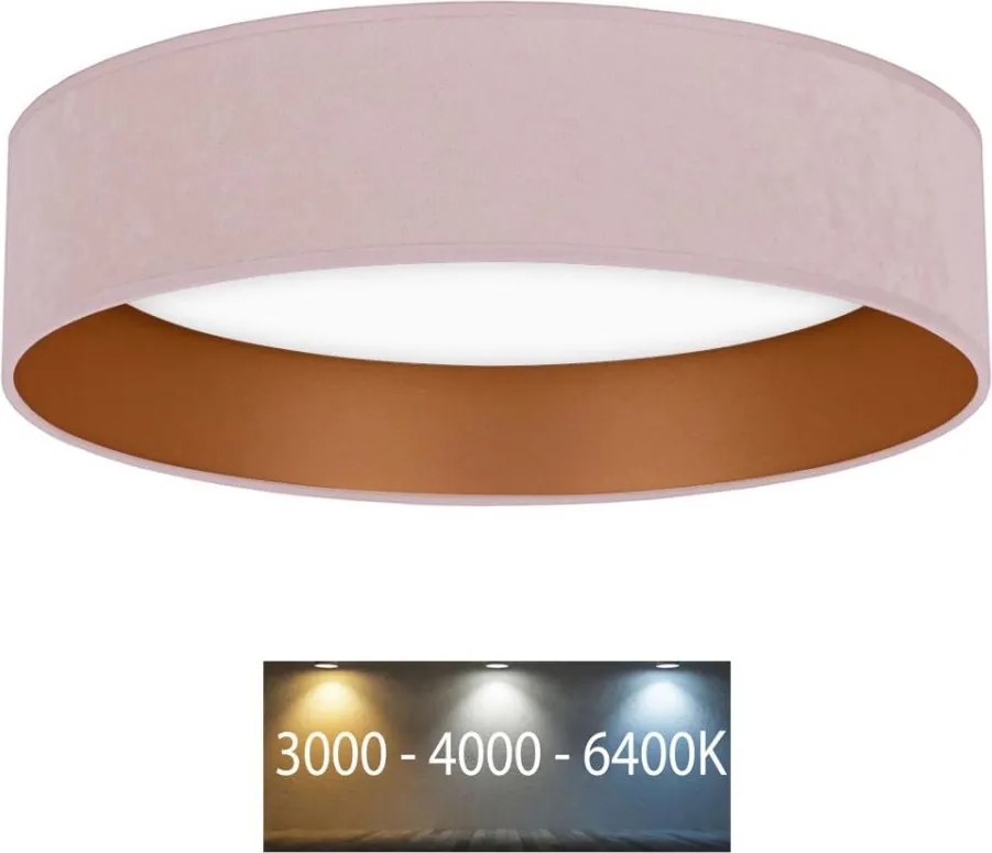 Brilagi - LED Stropné svietidlo VELVET LED/24W/230V 3000/4000/6400K ružová/zlatá