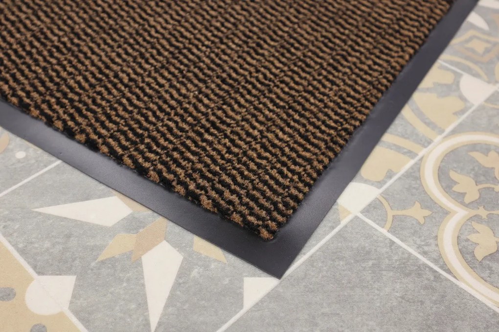 Hamat, Rohožka Spectrum 017 Brown – na von aj na doma, 60x80, hnedá, chodba / predsieň