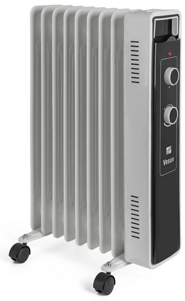 G21 Vesuv olejový radiátor, 9 rebier, 2000 W,biely