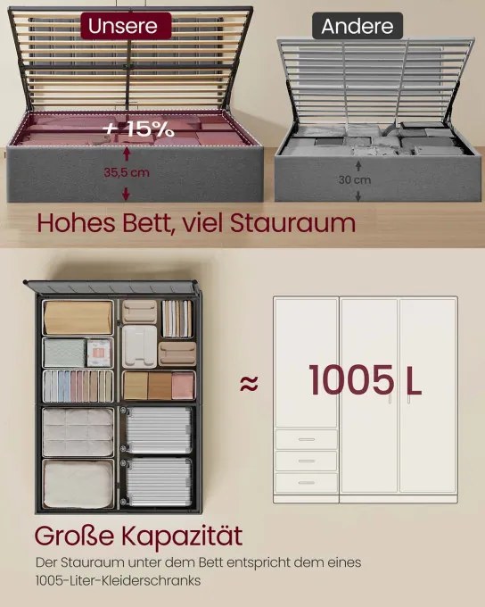 Manželská posteľ 160 cm RMB615G02