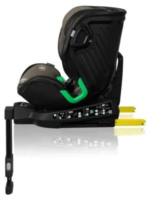 Lionelo - Autosedačka s otočnou základňou HARMONY i-Size 40-150 cm čierna/olivová