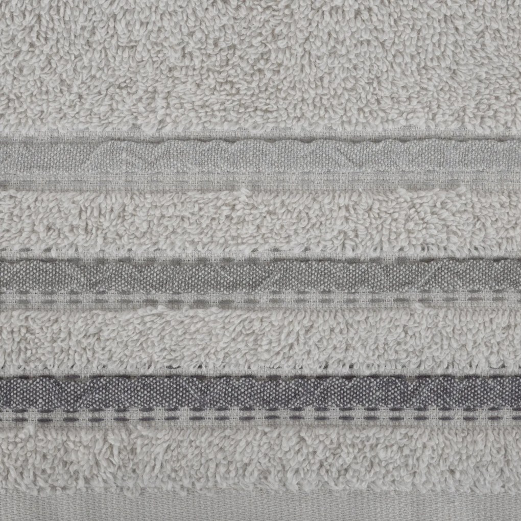 BAVLNENÝ UTERÁK IRENE SADA 6KS 50X90 CM STRIEBORNÁ