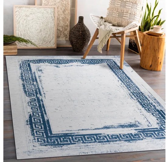 Dywany Łuszczów, Kusový koberec ANDRE Greek 1213, 120x170, modrá, chodba / predsieň