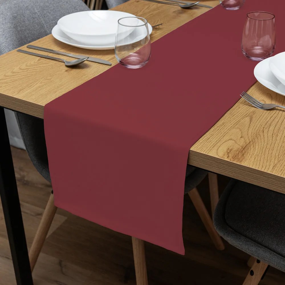 Biante Dekoračný behúň na stôl Rongo RG-097 Bordó 45x120 cm