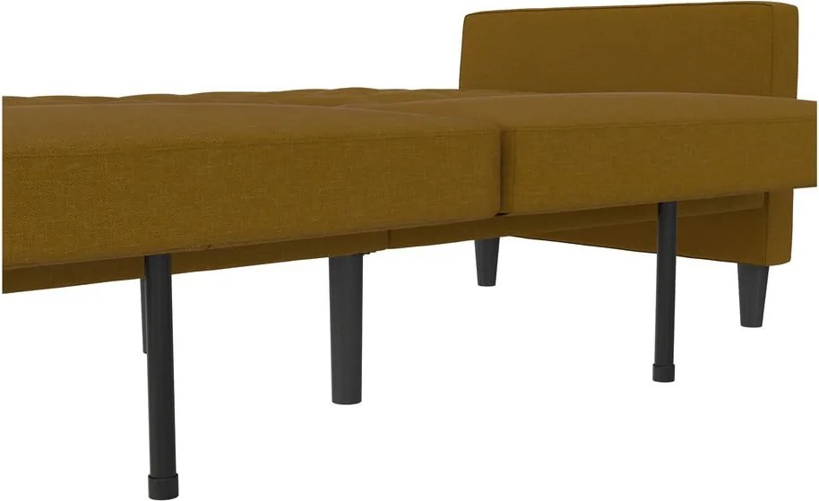 Žltá rozkladacia pohovka 86 cm Presley – Støraa