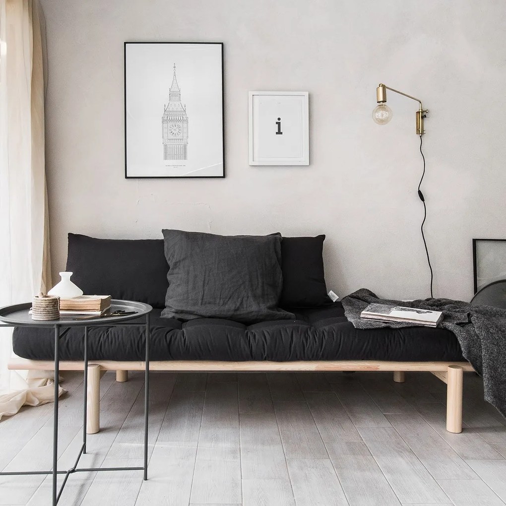 Pohovka Pace Daybed Clear lacquered/Wheat beige 77 × 200 × 75 cm