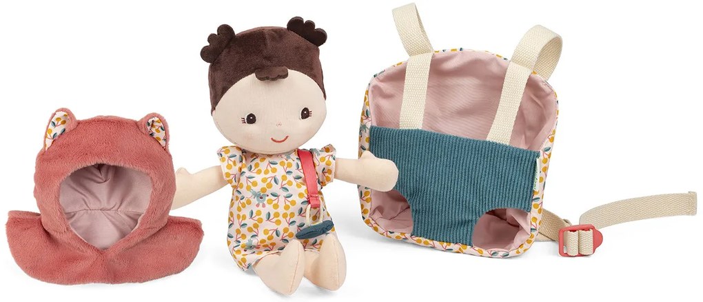 Lilliputiens – látková hračka s nosičom – bábika Jeanne