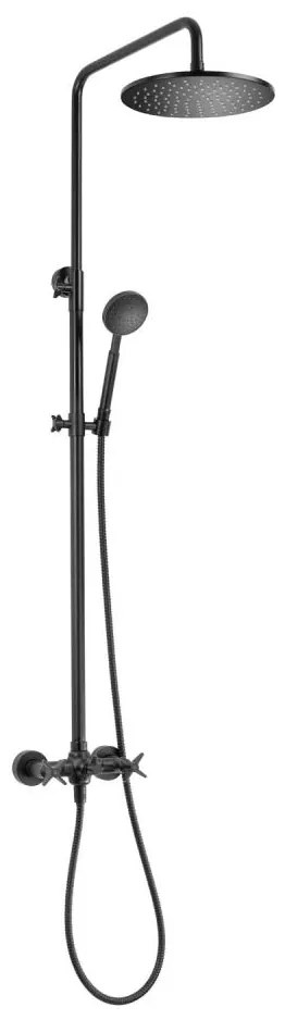Deante NAC_N4QT - Sprchová súprava s batériou TEMISTO čierna