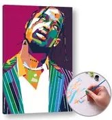 Maľovanie podľa čísel TRAVIS SCOTT – nízka náročnosť