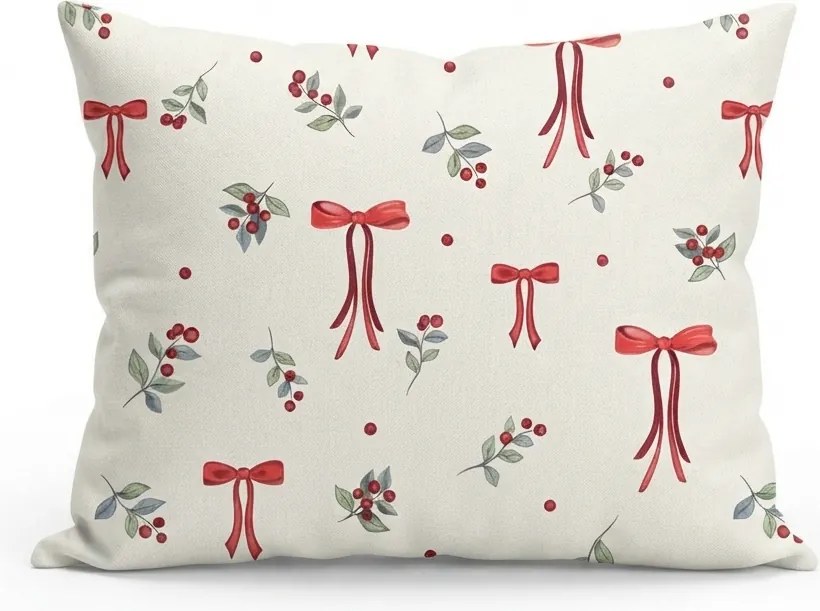 Bavlnená obliečka na vankúš HOLLY BOWS 45x45 cm, farebný