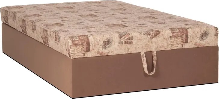 Polohovacia posteľ Alex 120, hnedá (č.213/49 , matrace A do 90 kg)