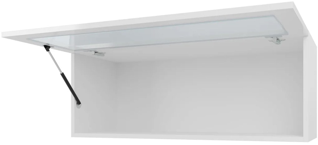 Vitrína Zylia 90 (sivá + sivý lesk) (osvetlenie LED modré). Vlastná spoľahlivá doprava až k Vám domov. 1058271