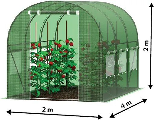 Foxigy Záhradný fóliovník 2x4m s UV filtrom STANDARD