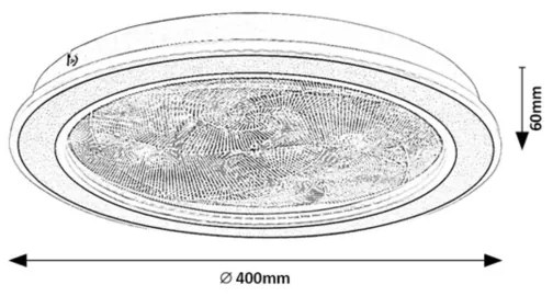 Rabalux 71281-LED stmievateľné stropné svietidlo ZOFRAEL 24W/230V 3000-6500K pr.40cm+DO