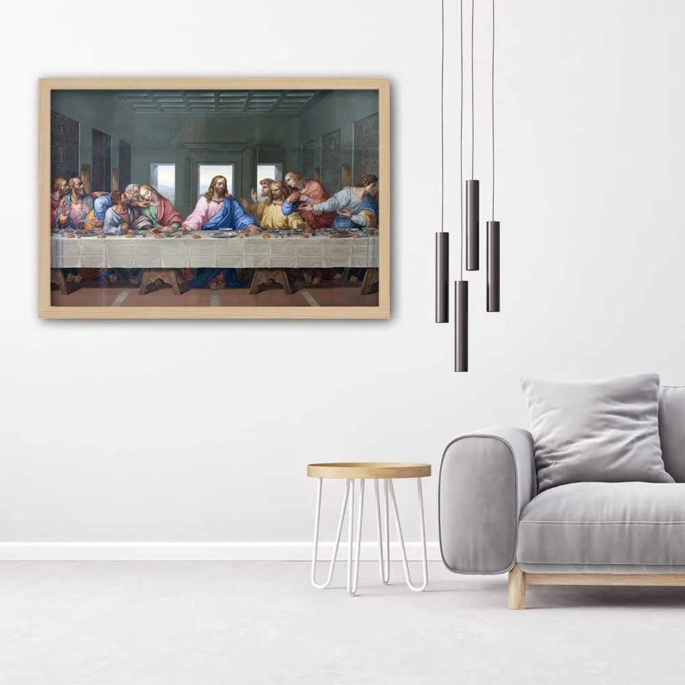 Gario Plagát Úryvok diela Posledná večera - Leonardo da Vinci, reprodukcia Farba rámu: Bez rámu, Rozmery: 45 x 30 cm
