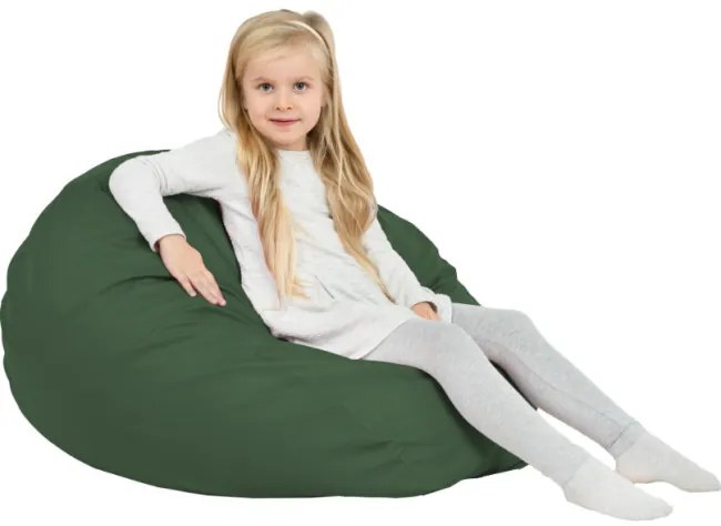 Sedací vak SAKO tmavozelený ekokoža