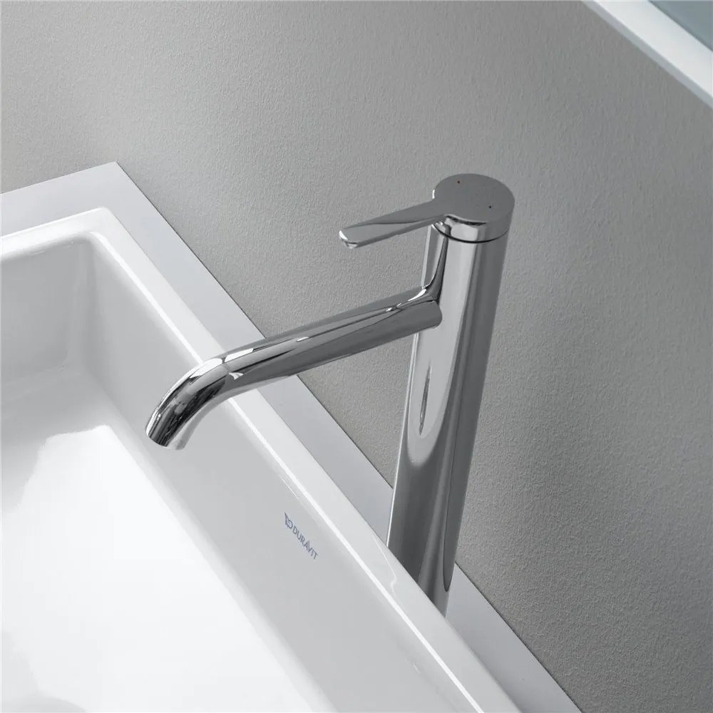 DURAVIT C.1 páková umývadlová batéria s odtokovou súpravou s tiahlom, výška výtoku 173 mm, chróm, C11030001010