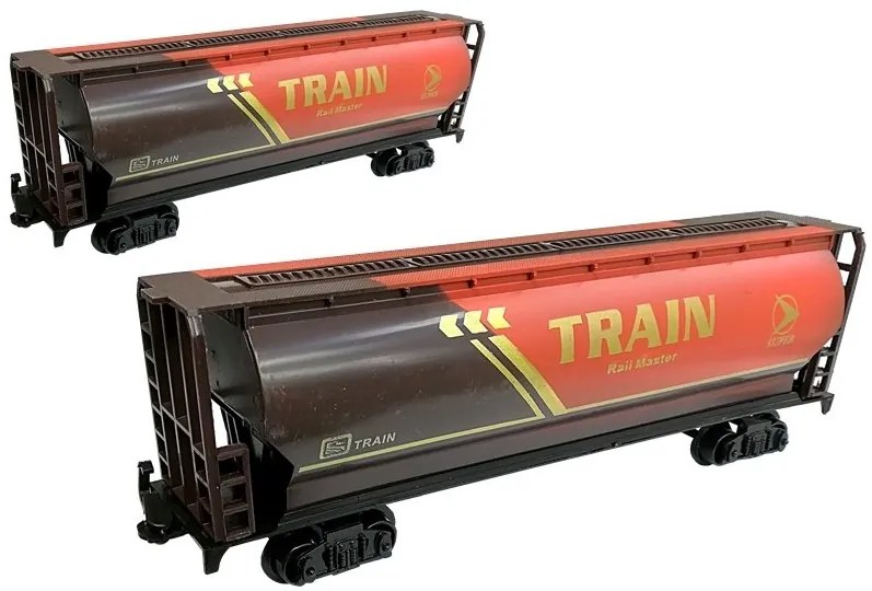 LEAN TOYS Vlak na batérie + koľajnice 350 cm