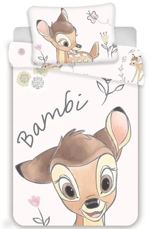 JERRY FABRICS Obliečky do postieľky Bambi baby Bavlna 100/135, 40/60 cm