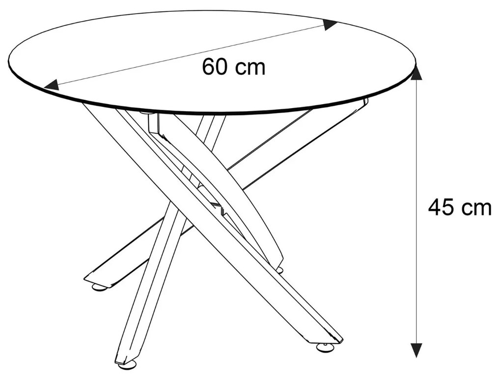 KONFERENČNÝ STOLÍK PASCAL ČIERNY + SKLO