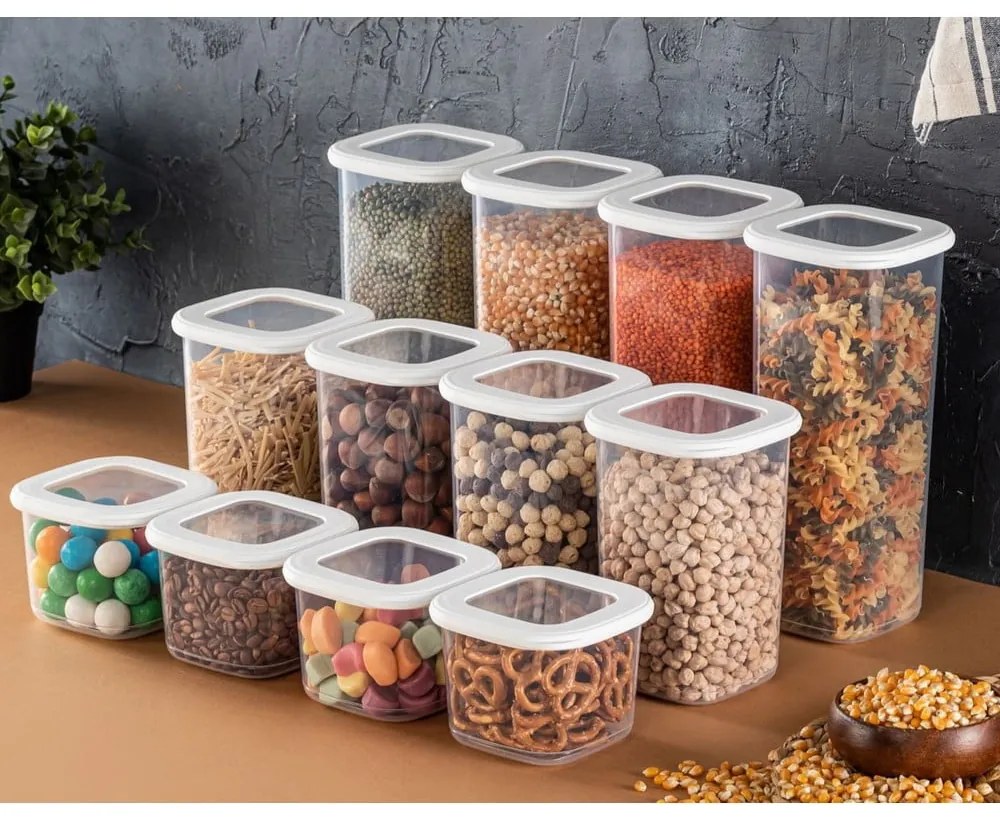 Plastové dózy v súprave 24 ks na potraviny Fresco – Hermia