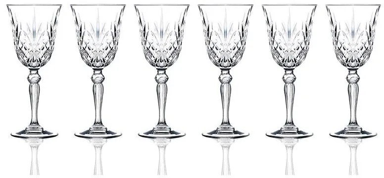 RCR MELODIA POHÁR NA BIELE VÍNO 210ML SADA 6 KS