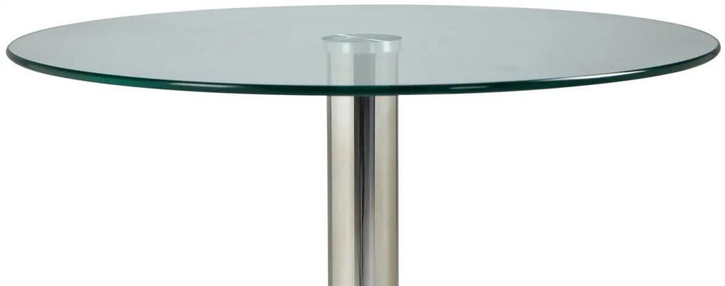 Stôl okrúhly sklenený 1025033 - v70 x Ø60 cm - Transparentná / sklo