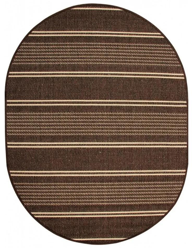 Kusový koberec Inna hnedý ovál 120x160cm