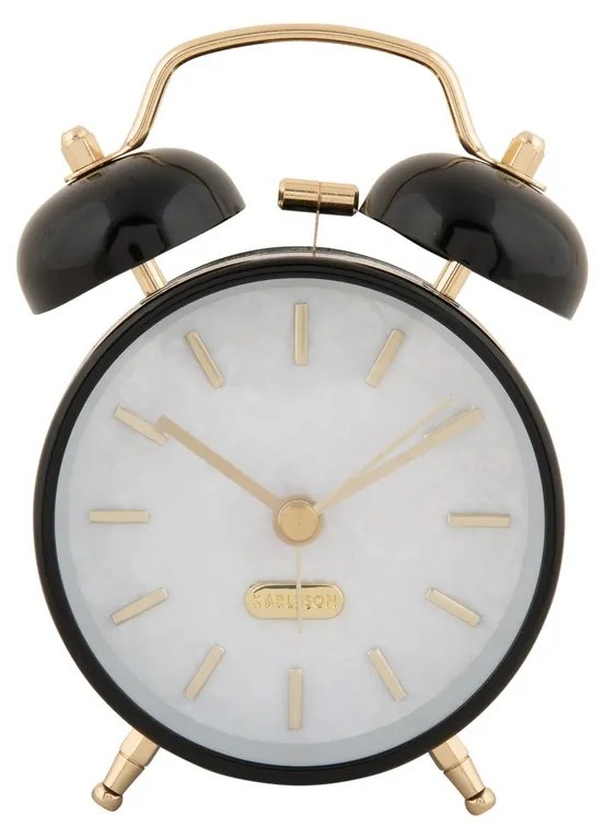 Karlsson 6009BK dizajnový budík čierna, pr. 12 cmcm