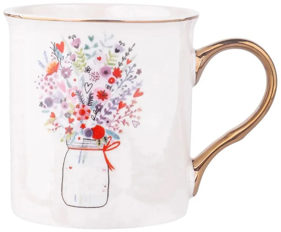 Porcelánový hrnček Kytica 250 ml