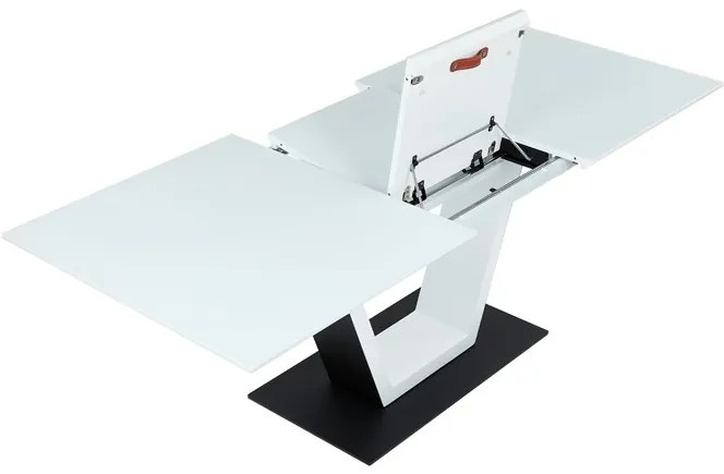 Autronic BONTEC Jedálenský stôl rozkladací 160x90cm, mdf, biela, HT-D1931 WT Farba: Biela