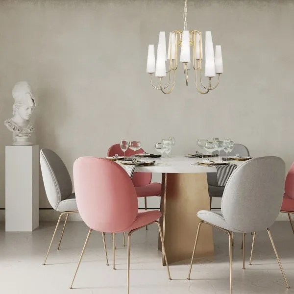 Zuma Line 1129 - Luster na reťazi MAGNUM 10xE14/40W/230V zlatá