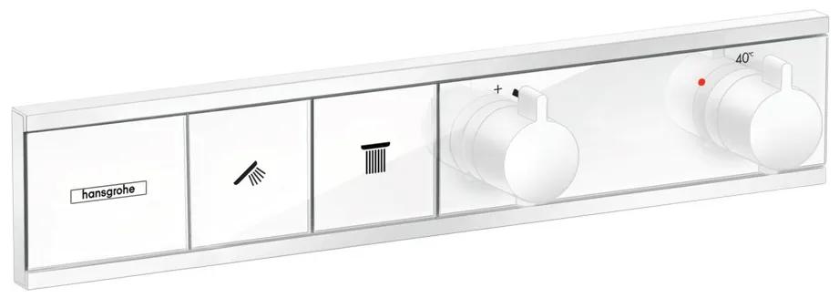 Hansgrohe Rain Select - Podomietkový termostatický modul pre 2 spotrebiče, matná biela 15380700